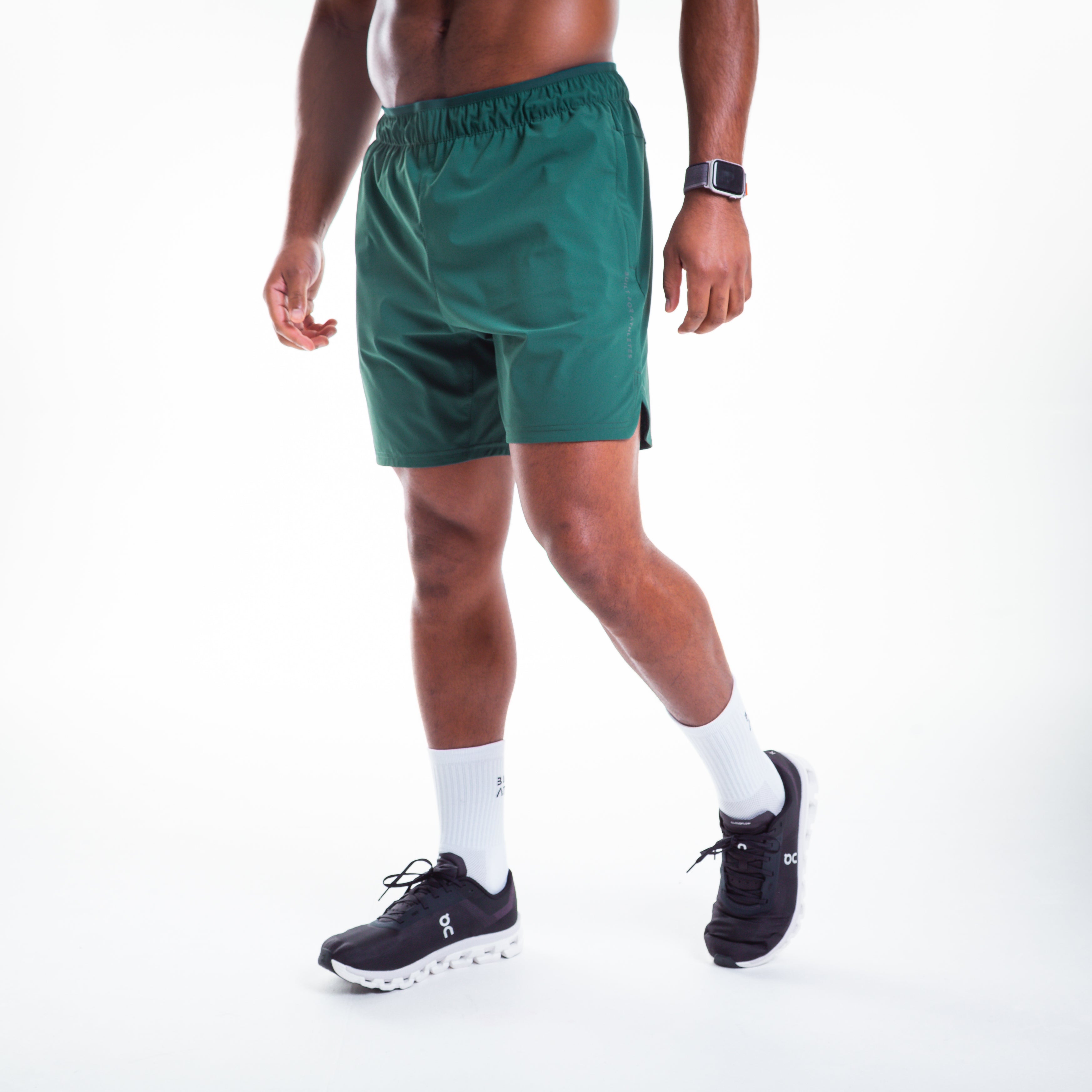 Men's Forest Green 2-in-1 Training Shorts