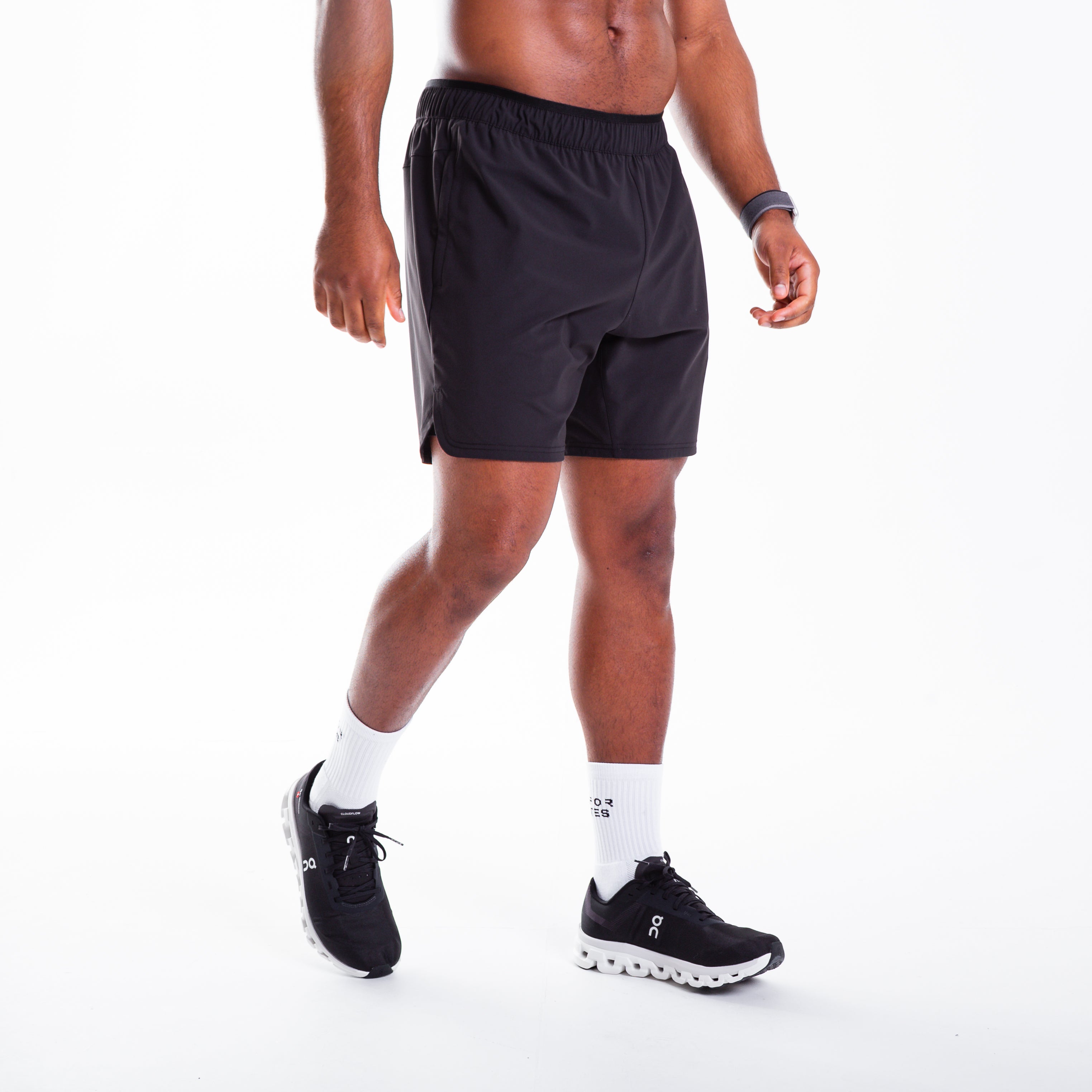 Men's Black 2-in-1 Training Shorts