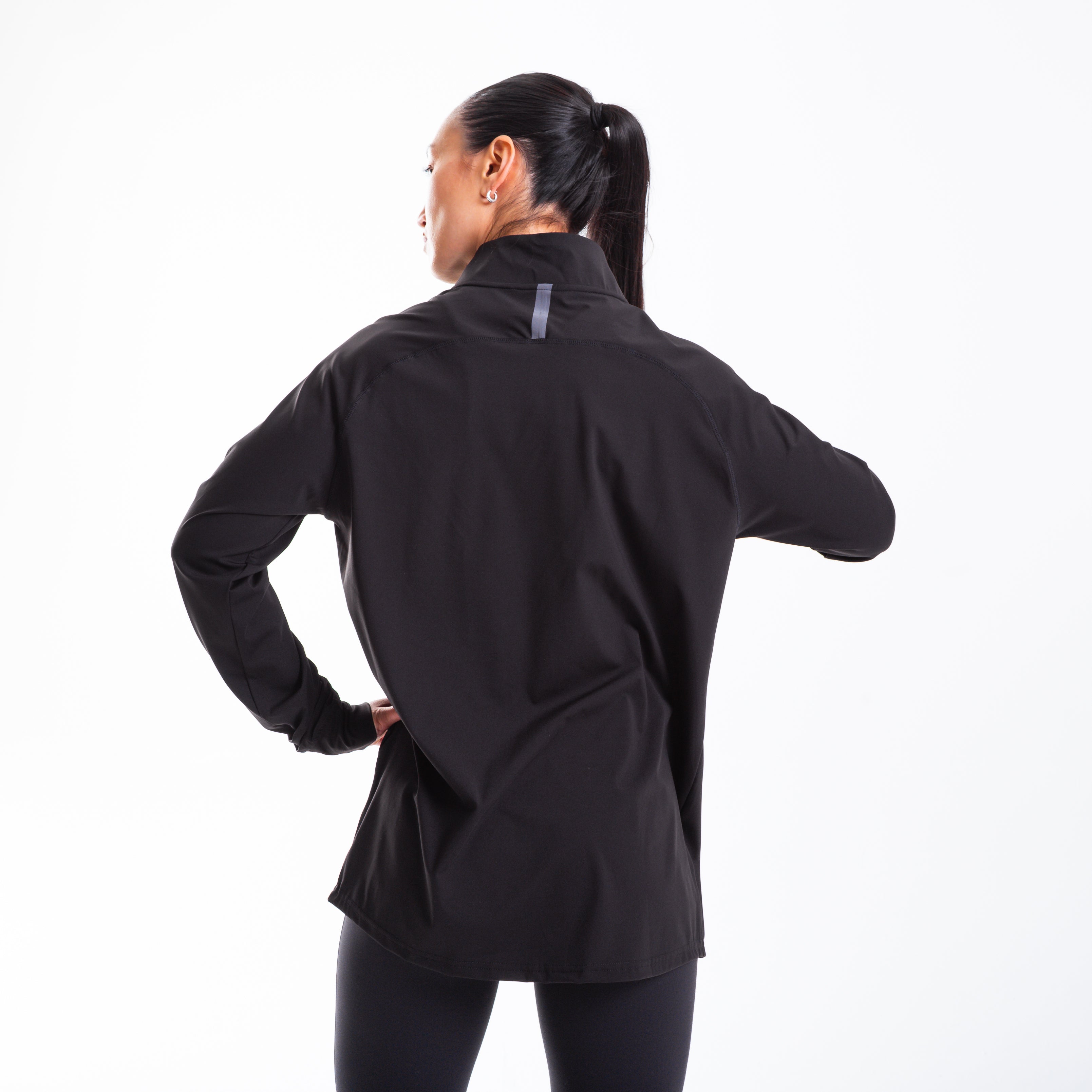 Women's Black 1/4 Zip Pullover
