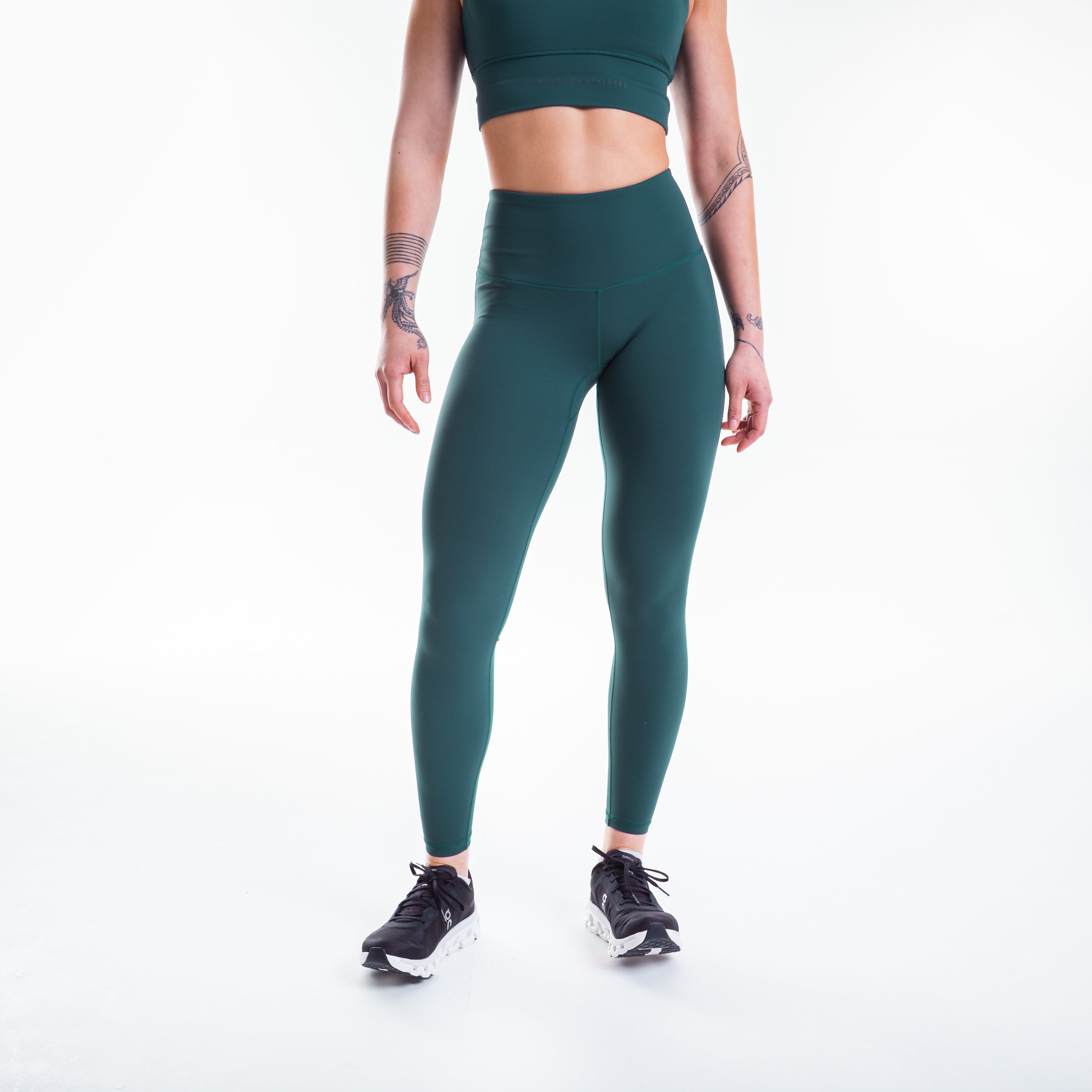 Women's Forest Green Training Leggings